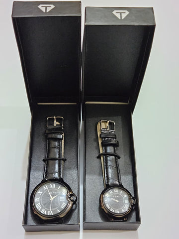 Tomi Pair Watch - Black Dial
