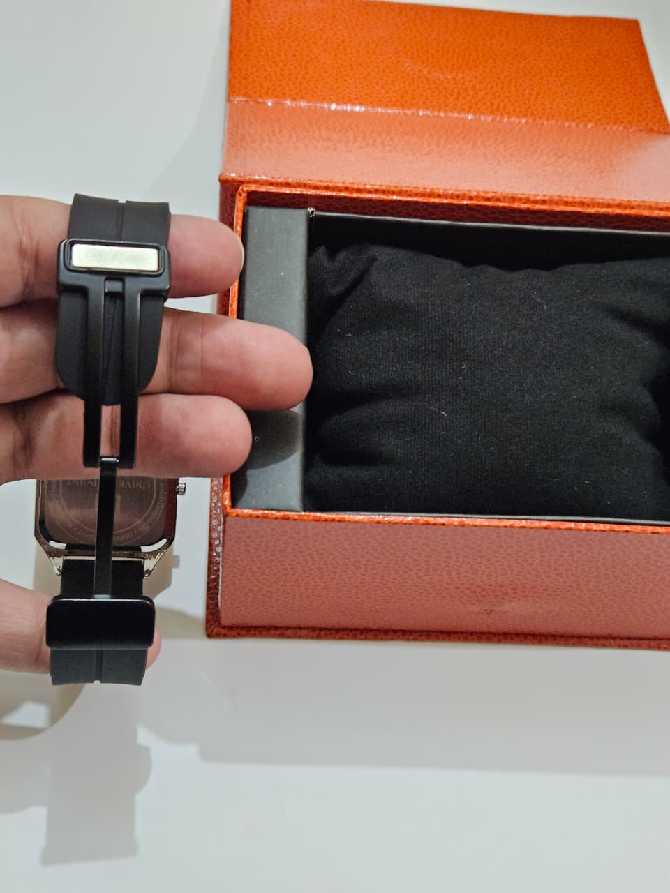 Cartier Tank - Black PVC Strap - Universe Point